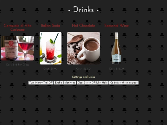 Drinks screenshot