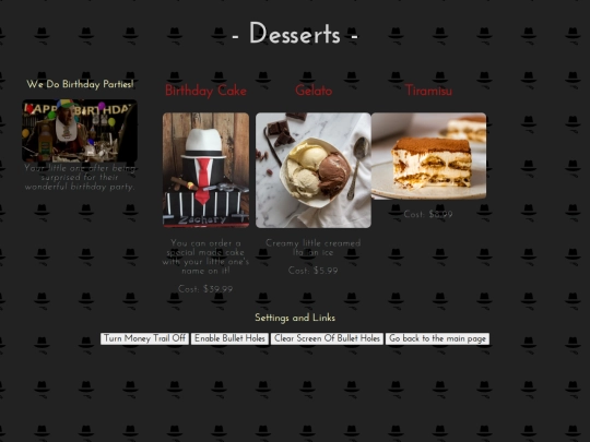 desserts screenshot