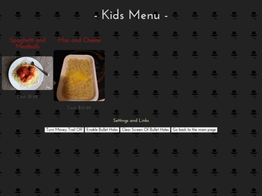 kidsMenu screenshot