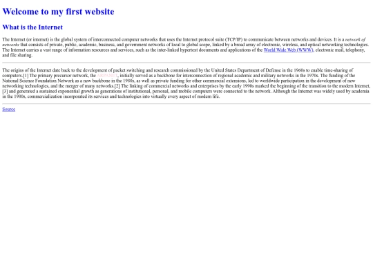 Lab02/firstwebsite screenshot