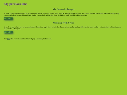 Lab06/css-links screenshot