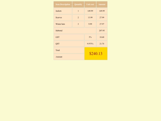 Lab07/css-table screenshot