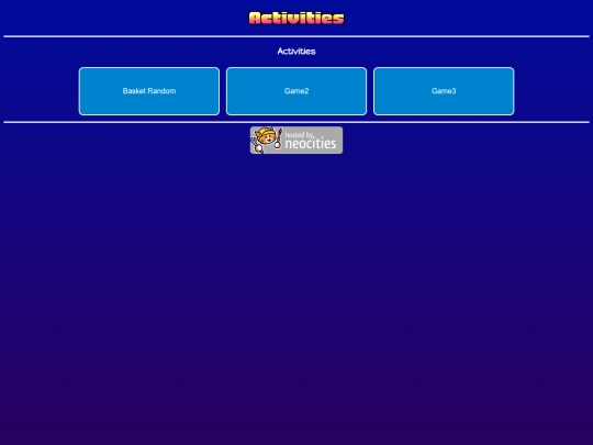 activities screenshot