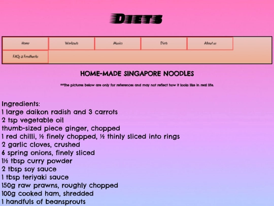 diet3 screenshot
