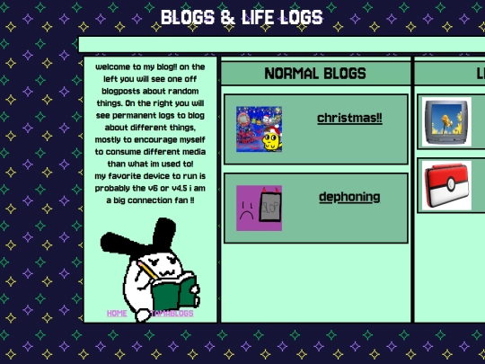 blog screenshot