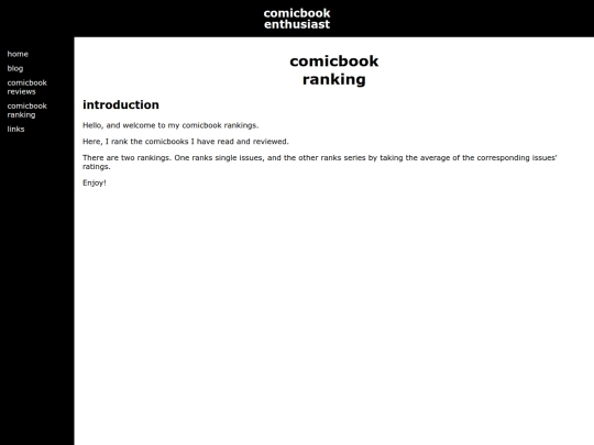 comicbook-ranking screenshot