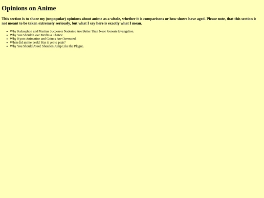 opinions_anime screenshot