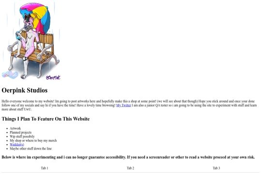testpage screenshot