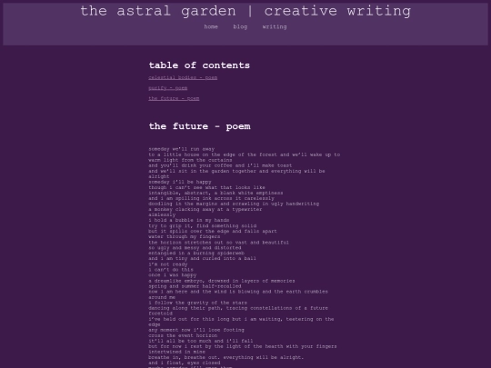 writing screenshot