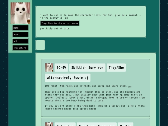 infoDump screenshot