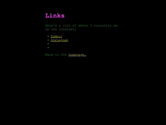 links screenshot