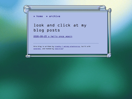 blog/archive screenshot