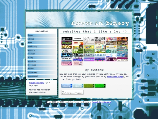 links screenshot