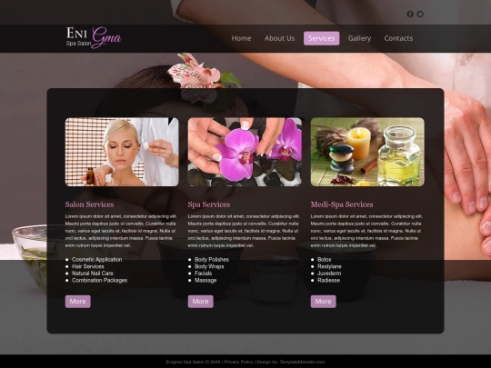 services screenshot