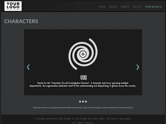 main/html/navigation/characters screenshot