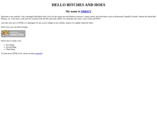 index screenshot
