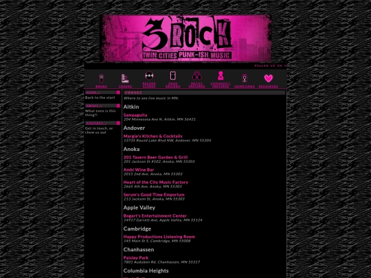 venues screenshot