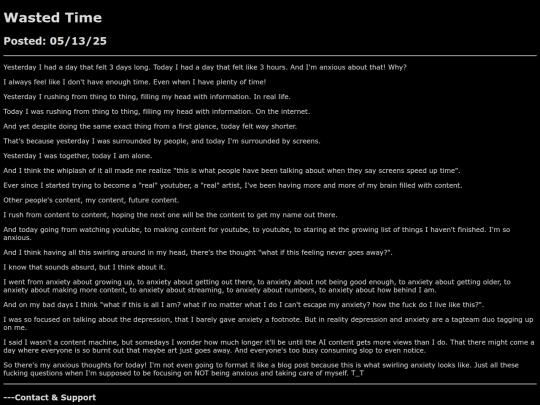 p/2025/wasted-time screenshot