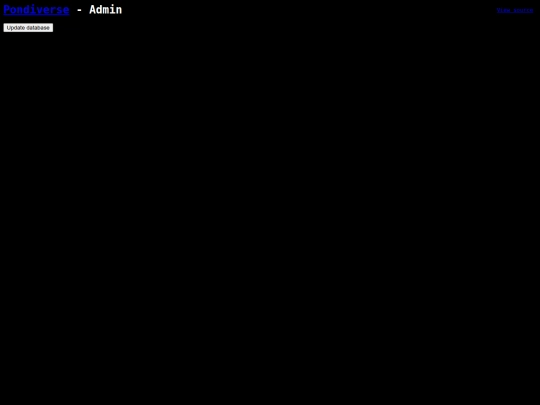 pondiverse/admin screenshot
