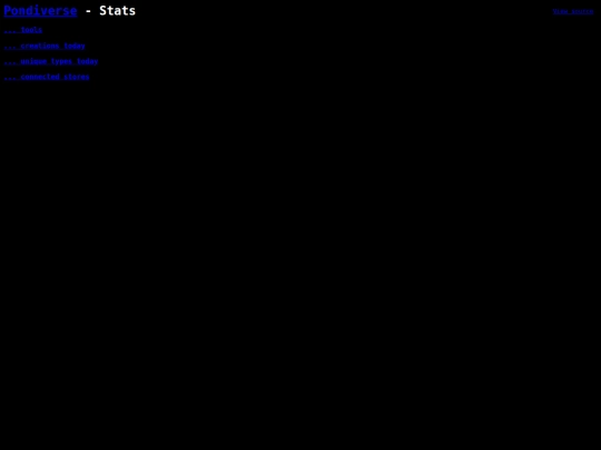 pondiverse/stats screenshot