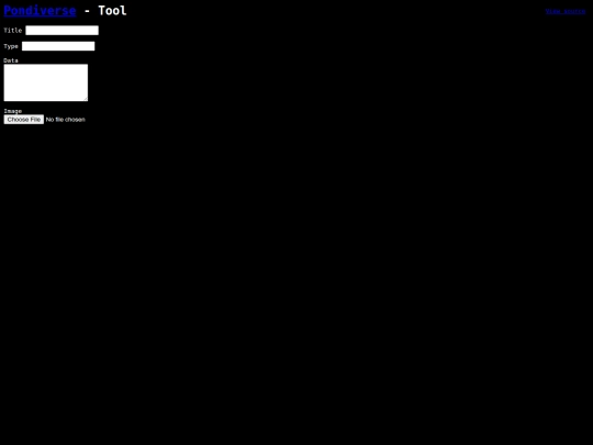 pondiverse/tool screenshot