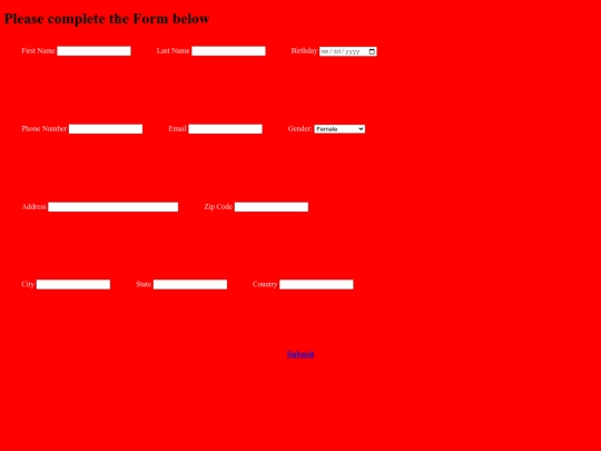 Forms screenshot