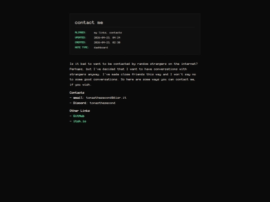 pages/contact-me screenshot