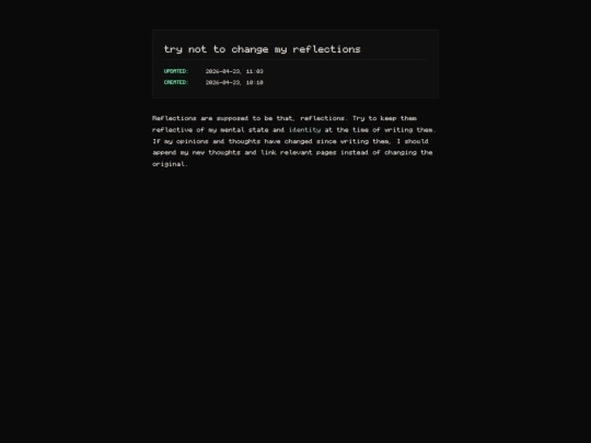 pages/try-not-to-change-my-reflections screenshot