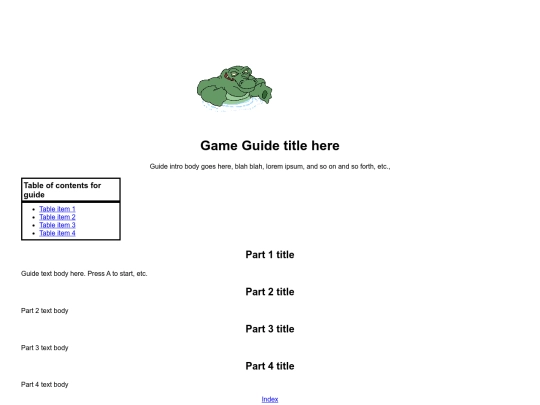 testpage screenshot