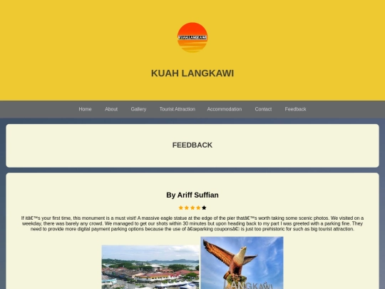 feedback screenshot