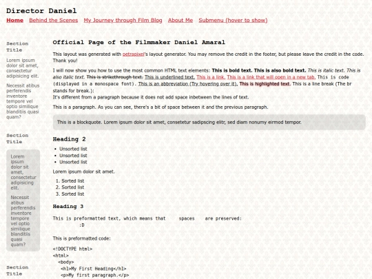index screenshot