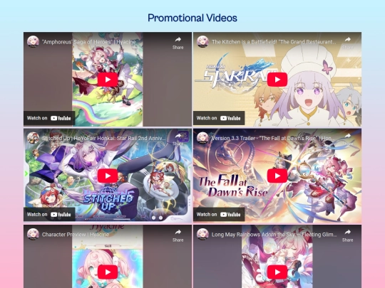 videos screenshot