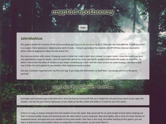 cryptidapothecary screenshot