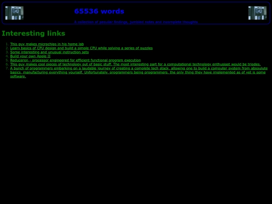 links screenshot