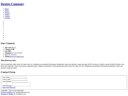 design/contacts screenshot