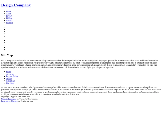 design/sitemap screenshot