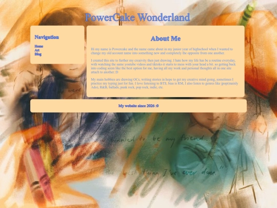 my-site/about me screenshot