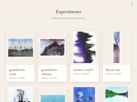 experiments screenshot