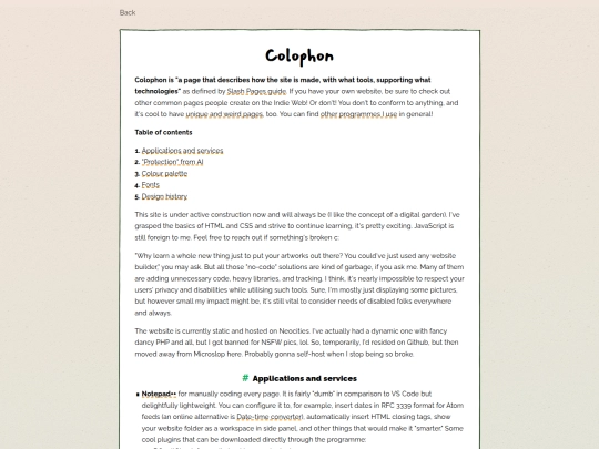 colophon screenshot