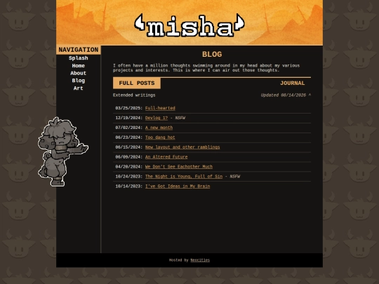 blog screenshot