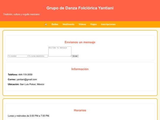 inscripciones screenshot
