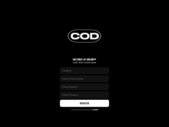 register screenshot