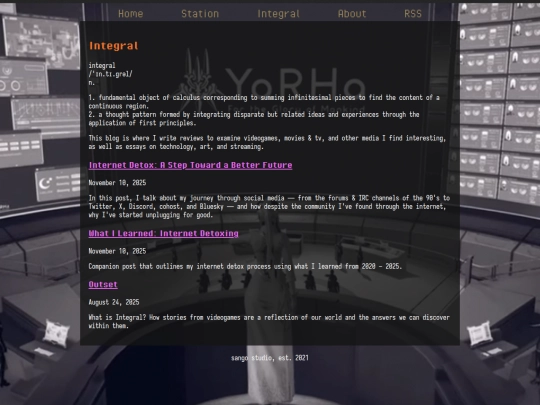 station/blog screenshot