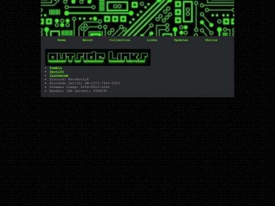 links screenshot