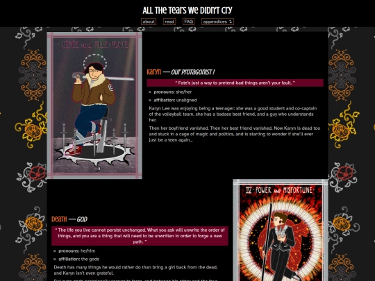 kaave/characters screenshot