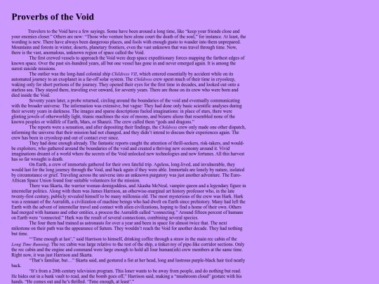proverbsofthevoid screenshot