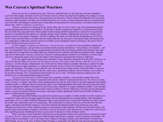 wes-cravens-spiritual-warriors screenshot