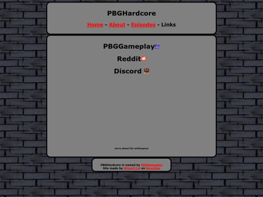 links screenshot