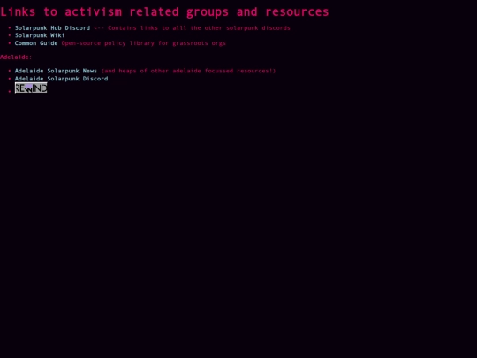 links/activism screenshot