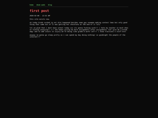blog/first-post screenshot